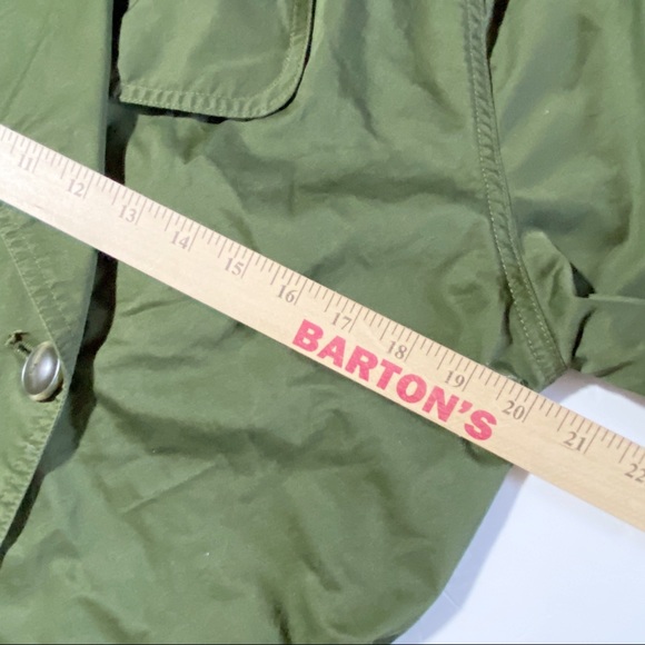 Cabi Expedition Green Military Jacket Ruched Sleeves Women's Size Sm Style 5478 - Picture 8 of 12